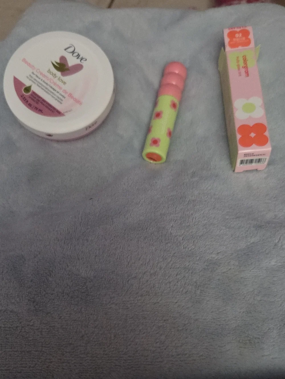 Dove Pink Body Love Moisturizing Cream - Hydrating Skin Care And Lip Shine NWOT